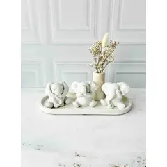 CONKRETE - Set Decorativo de adornos Elefantes x3