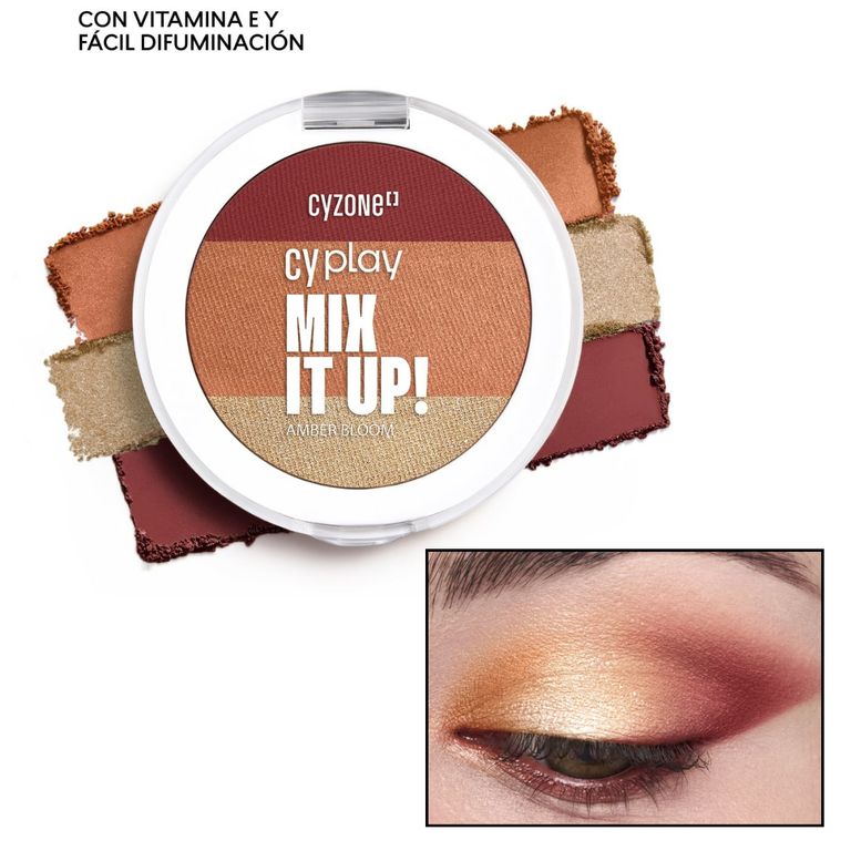 Trío de sombras Amber bloom mix it up tonos ladrillo cobre dorado