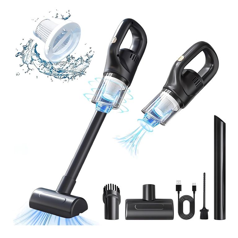 Aspirador Portátil Inalámbrico Para Coche Y Hogar