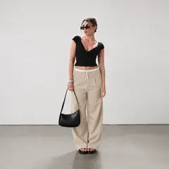 GENERICO - PANTALON CASUAL OVERSIZE MUJER