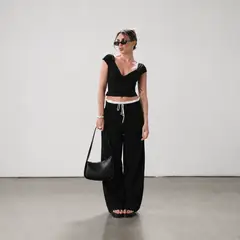 GENERICO - PANTALON CASUAL OVERSIZE MUJER