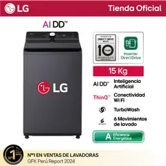 LG - Lavadora 15kg con AI DD™