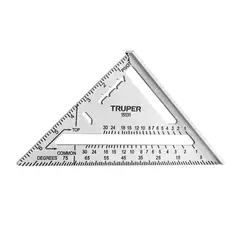 Truper - Escuadra Rapida Triangulo 7 pulgadas 18cm Aluminio