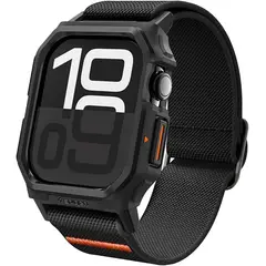 SPIGEN - Case Correa Apple Watch 10-11 42mm Lite Fit Pro Premium Deportivo Aprueba Golpes Negro