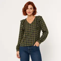GENERICO - Blusa Elegante para Mujer con Estampado Moderno