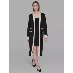KARL LAGERFELD - SUÉTER LARGO CON DETALLES EN BIRCH KL