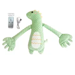 GENERICO - PELUCHE DINO ELÉCTRICO FUNCIÓN PALMADITAS Y ABRAZOS