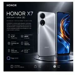 HONOR - CELULAR X7 6GB 128GB PLATA