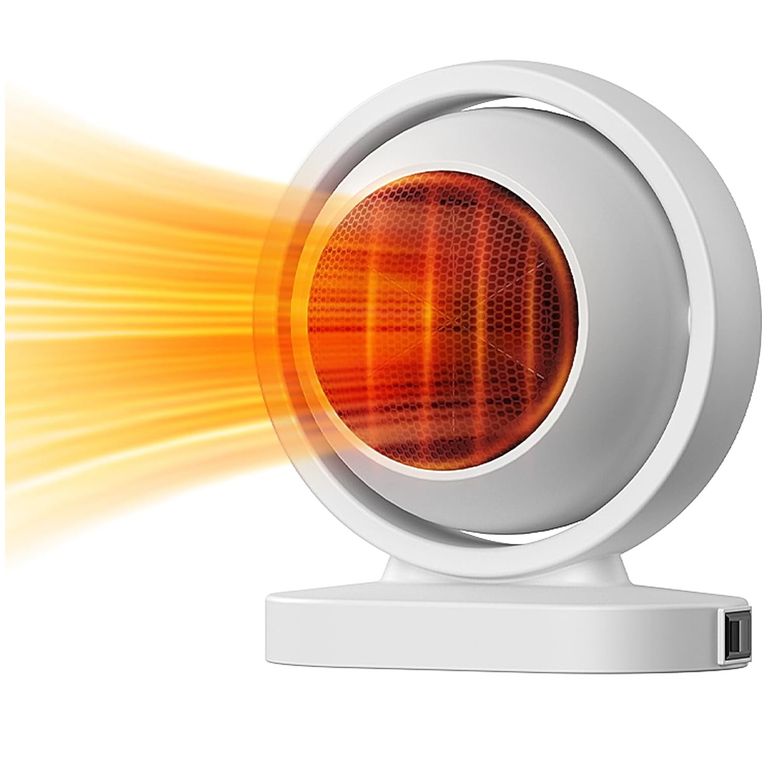 Calefactor Ventilador 380w Blanco Para El Dormitorio