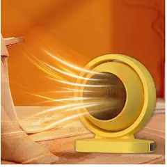 GENERICO - Calefactor Amarillo Ventilador 380w Para El Dormitorio