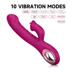 SEX TOY - Vibrador Doble Estimulación Conejito Morado
