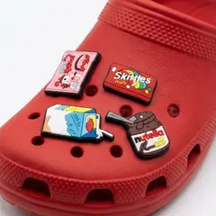 LE PETIT COMPANY - Set 4 Pines para Crocs Snacks Dulces Comida Kawaii Divertidos Coloridos