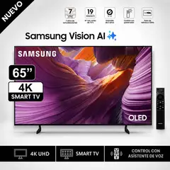 SAMSUNG - Televisor 65 OLED 4K UHD Vision Ai Smart TV QN65S85FAPXPA