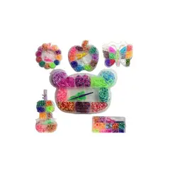 GENERICO - Set de ligas de Colores para Armar Pulseras y Accesorios Creativos