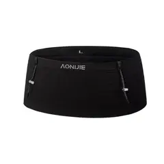 AONIJIE - Cinturón Running Unisex Negro Talla S