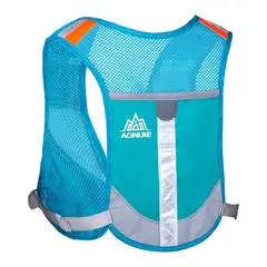 AONIJIE - Chaleco Reflectante Running Unisex 2.5L Azul Alta Visibilidad Ultraligero