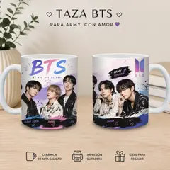 GENERICO - TAZA BTS - FANS ARMYS KPOP - GIRA WORLD ARIRANG