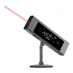 GENERICO - Inclinómetro Laser Digital 2 en 1 Pantalla Led Soporte 360 Recargable Tipo C
