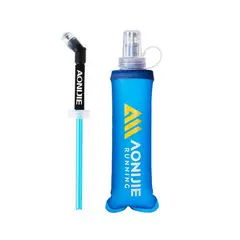 AONIJIE - Botella de Agua Blanda TPU Plegable con Bombilla 250ml