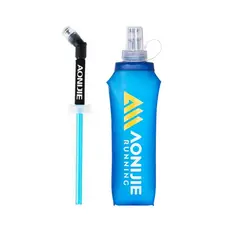 AONIJIE - Botella de Agua Blanda TPU Plegable con Bombilla 500ml