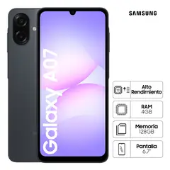 SAMSUNG - Celular Galaxy A07 128GB Black