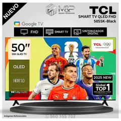 TCL - Televisor Smart Google TV 50´´ QLED FHD 50S5K - Modelo Nuevo