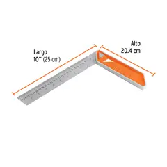 Truper - Escuadra Carpintero 10 pulgadas Profesional