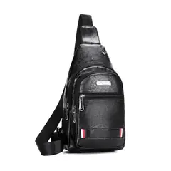 GENERICO - Pechera Mochila Morral Hombre cuero sintético
