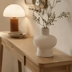 LAR DANIELSEN - Jarrón de cerámica blanco 16 cm - Equator S