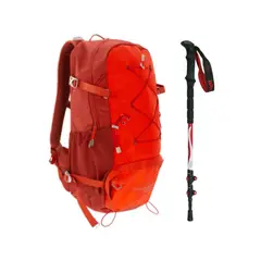 ALTUS - PACK MOCHILA BOLKAR + BASTÓN ALUMINIO BOJ ROJO -