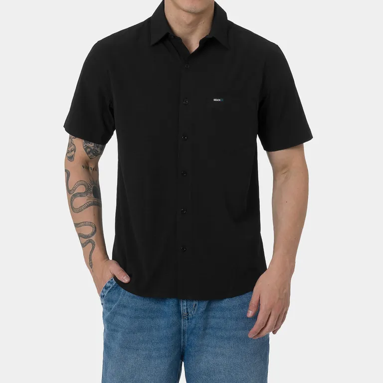 Camisa Popelina Stretch Hombre Melkrox