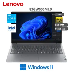 LENOVO - Laptop V15 G5 IRL Intel Core i3-1315U 8GB RAM 512GB SSD 15.6″ Full HD W11 PRO Luna Grey