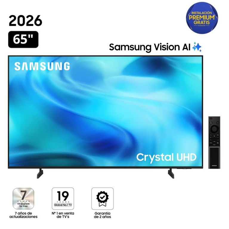 Televisor 65" Smart TV Crystal UHD 4K UN65U8000H - Nuevo 2026
