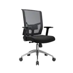 OFIDEAS - Silla Ergonómica Delphi I Gerente Aluminio Negro