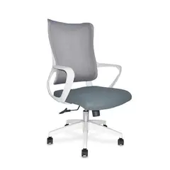 OFIDEAS - Silla Ergonómica Rigs Gerente Tela Gris