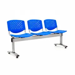 ALTHEA CONFORT - Banqueta De Espera Prisma Pro Azul 3 Asientos Eg