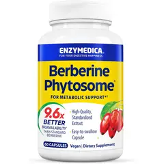 GENERICO - Enzymedica Suplemento de fitosoma de berberina de alta absorción cápsulas de fitosoma de berberina