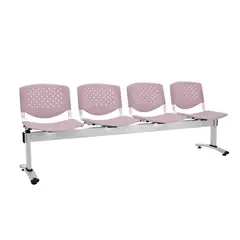 ALTHEA CONFORT - Banqueta De Espera Prisma Pro Gris 4 Asientos Eg