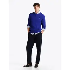 TOMMY HILFIGER - SWEATER CLASSIC COTTON CABLE CREW NECK