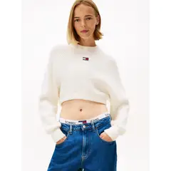 TOMMY HILFIGER - SWEATER TJW CROP BADGE SWEATER TH