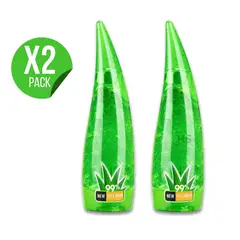 OEM - Pack 2 Gel De Aloe Vera 99% Para Cuidado Facial Y Corporal