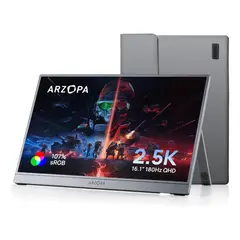 ARZOPA - Monitor Portatil Gamer Z3fc/2k 16.1'',qhd,180 Hz, Hdr