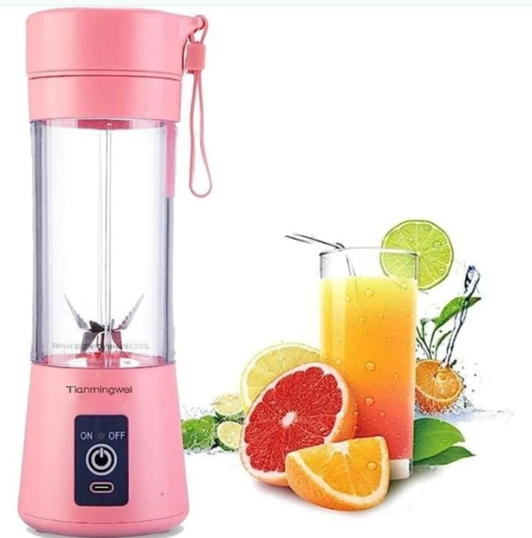 Mini Vaso Licuadora Portátil Usb Recargable 6asp rosado
