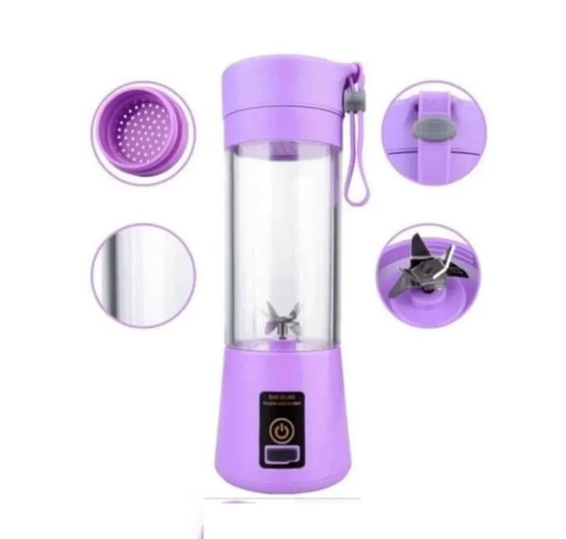 Mini Vaso Licuadora Portátil Usb Recargable 6asp lila