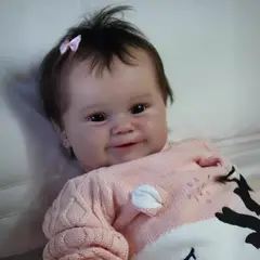 GENERICO - Muñeca Valentina Reborn Realista NPK 50 cm con Accesorios