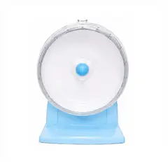 GENERICO - Rueda De Ejercicio En Acrílico Para Hámster Marca Carno Color Celeste De 12cm De Diámetro