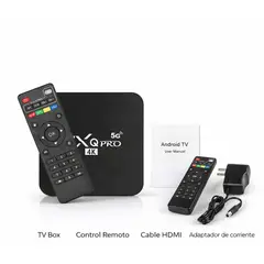 MXQ - Tv Box Android Pro 5g 4k Wifi Control Remoto Usb Hdmi Negro Estándar