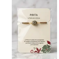 S/M - Pulsera Pirita para la fortuna