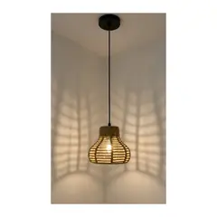 GENERICO - LÁMPARA COLGANTE NÓRDICA RATTAN GLOW