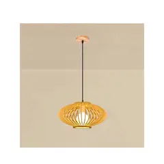 GENERICO - LÁMPARA COLGANTE DE MADERA ESTILO RETRO SIMPLE